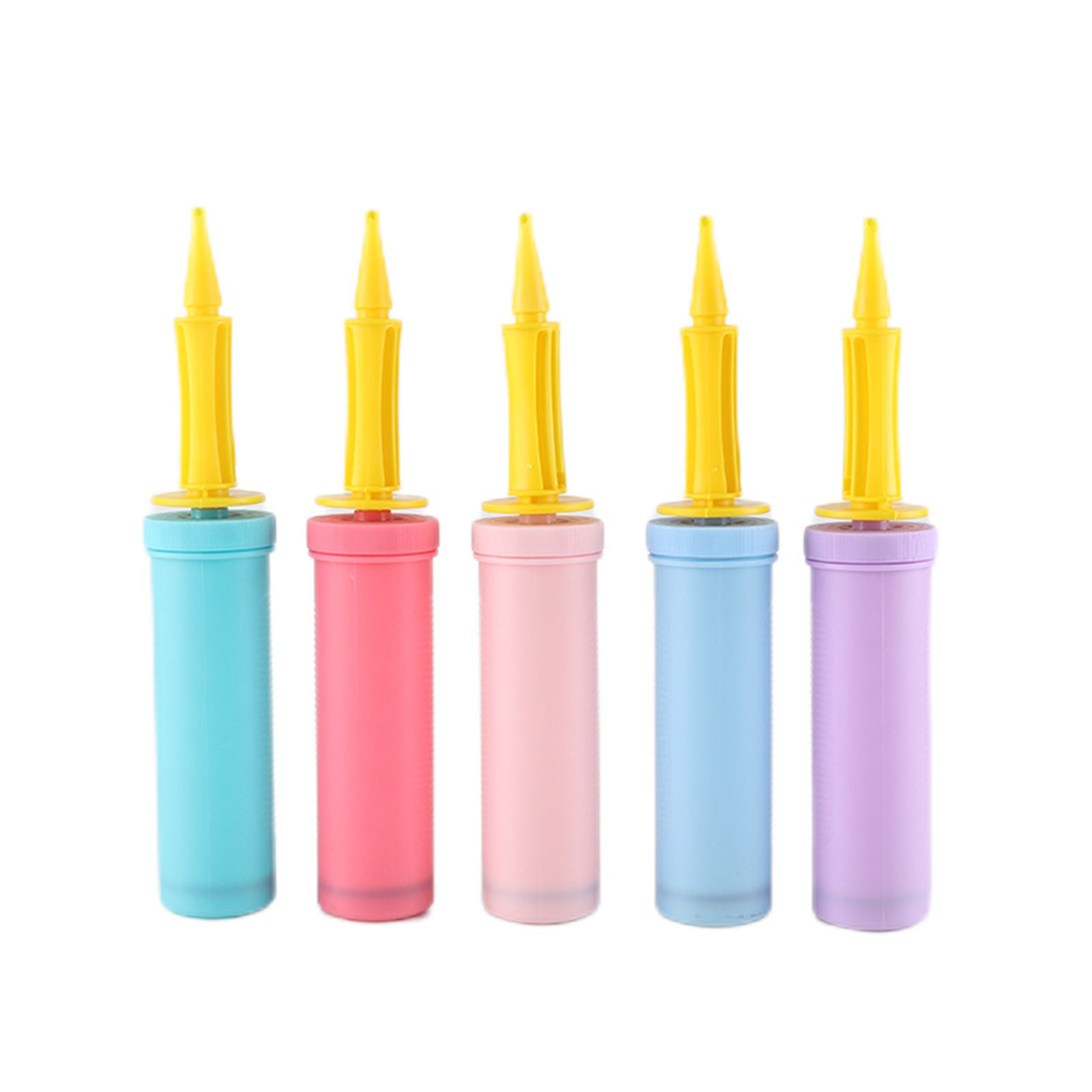 1 PCS Colorful Portable Balloon Hand Pump - Double Action Air Inflation - for Balloon Animal Pumping, Pool Inflatables, Balls, Exercise Hopping Balls, Sports Outdoors Beach On Demand Pump
